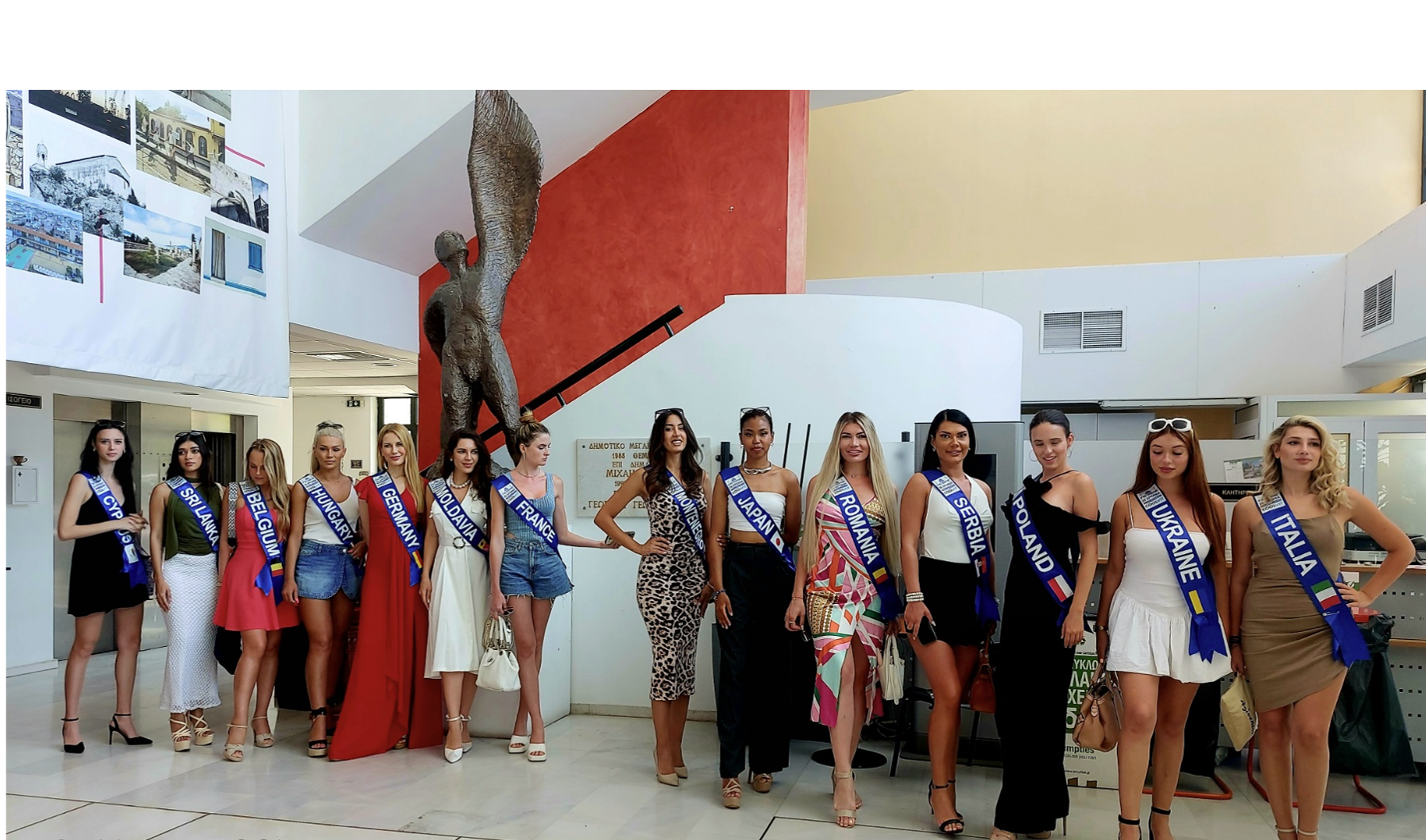 ΔΕΛΤΙΟ ΤΥΠΟΥ Το Δημαρχείο Ελευσίνας επισκέφθηκαν οι υποψήφιες του 28ου διαγωνισμού ομορφιάς Μις Παγκόσμιος Τουρισμός